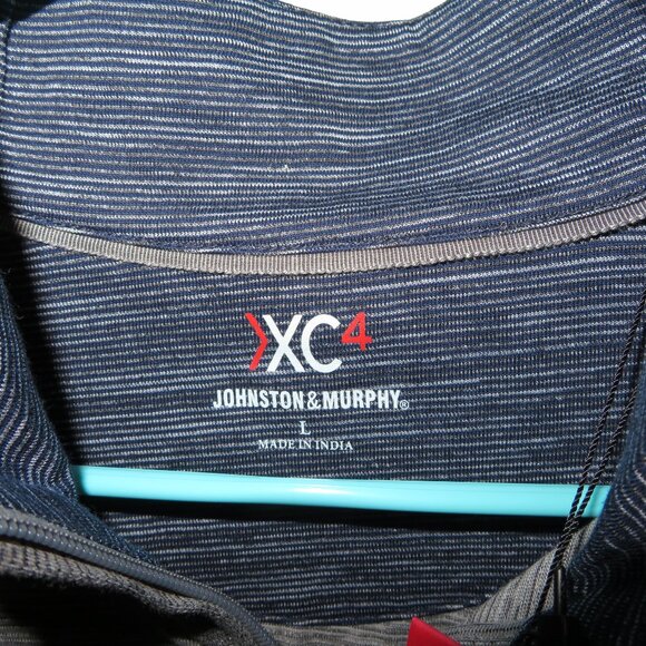 Johnston & Murphy XC4 Quarter Zip Pullover Large L Gray NWT - Picture 4 of 5